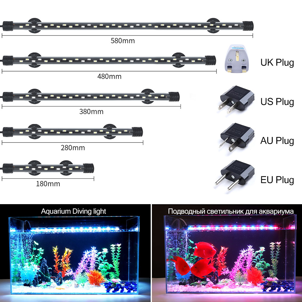 Marine Aquarium Lamp - Lampu Akuarium LED 90-260V Lampu Klip