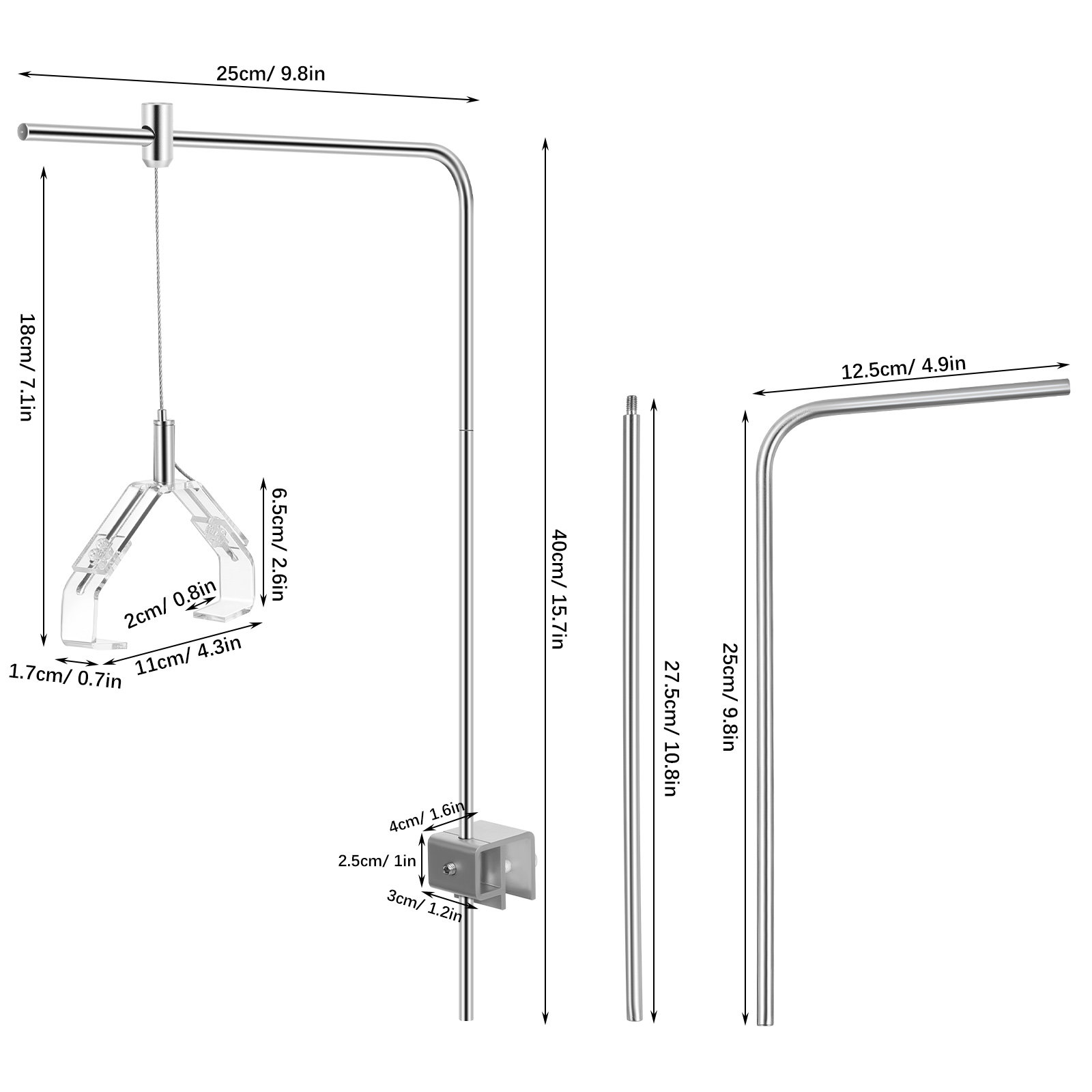 2 Buah Penyangga Lampu Akuariu - Marine Aquarium Lamp ulasan dan harga