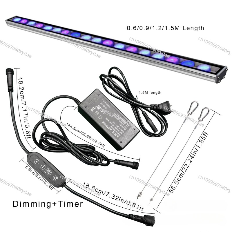 Lampu LED Akuarium dengan Time - Marine Aquarium Time ulasan dan harga