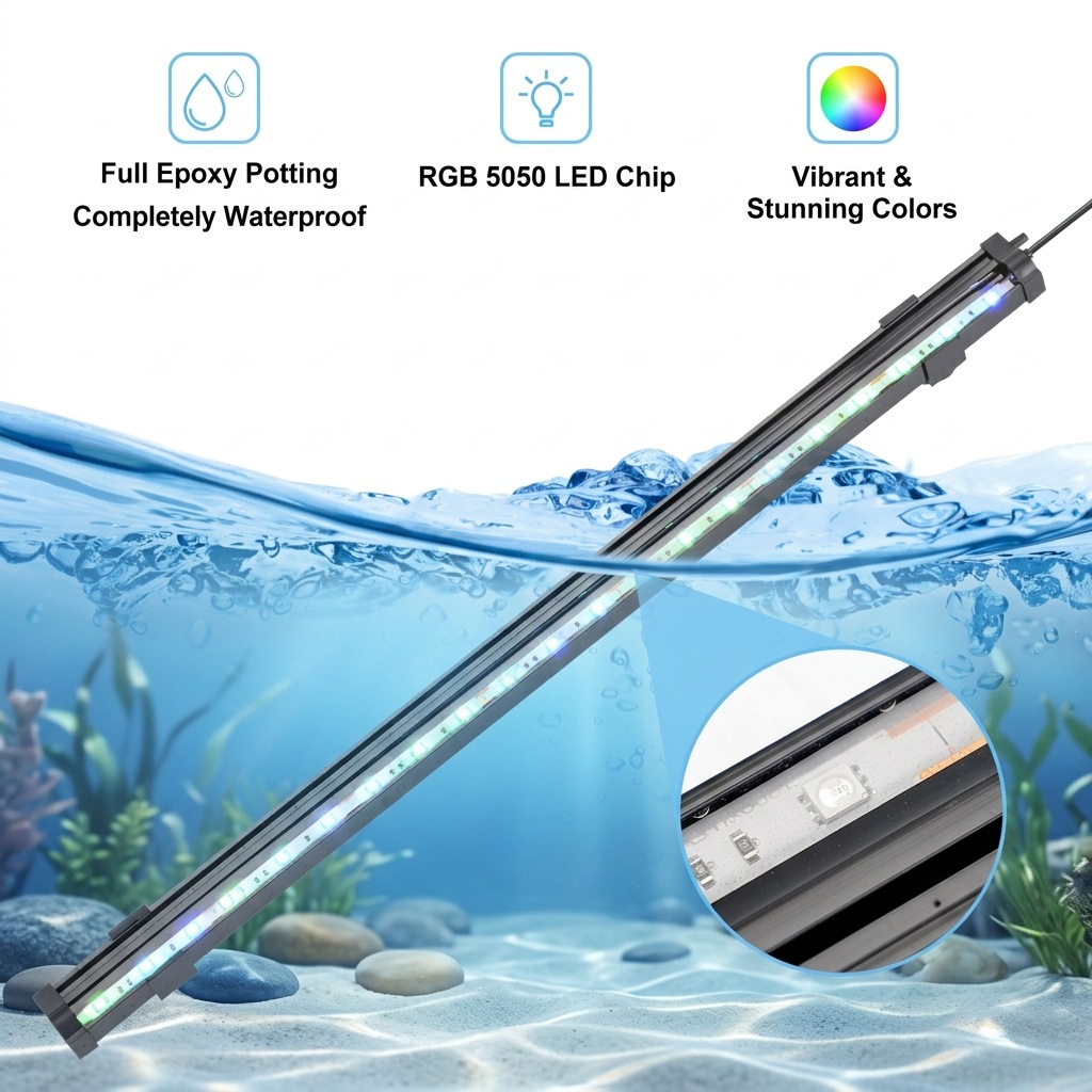 Lampu Gelembung Udara Akuarium - Marine Aquarium Lamp ulasan dan harga